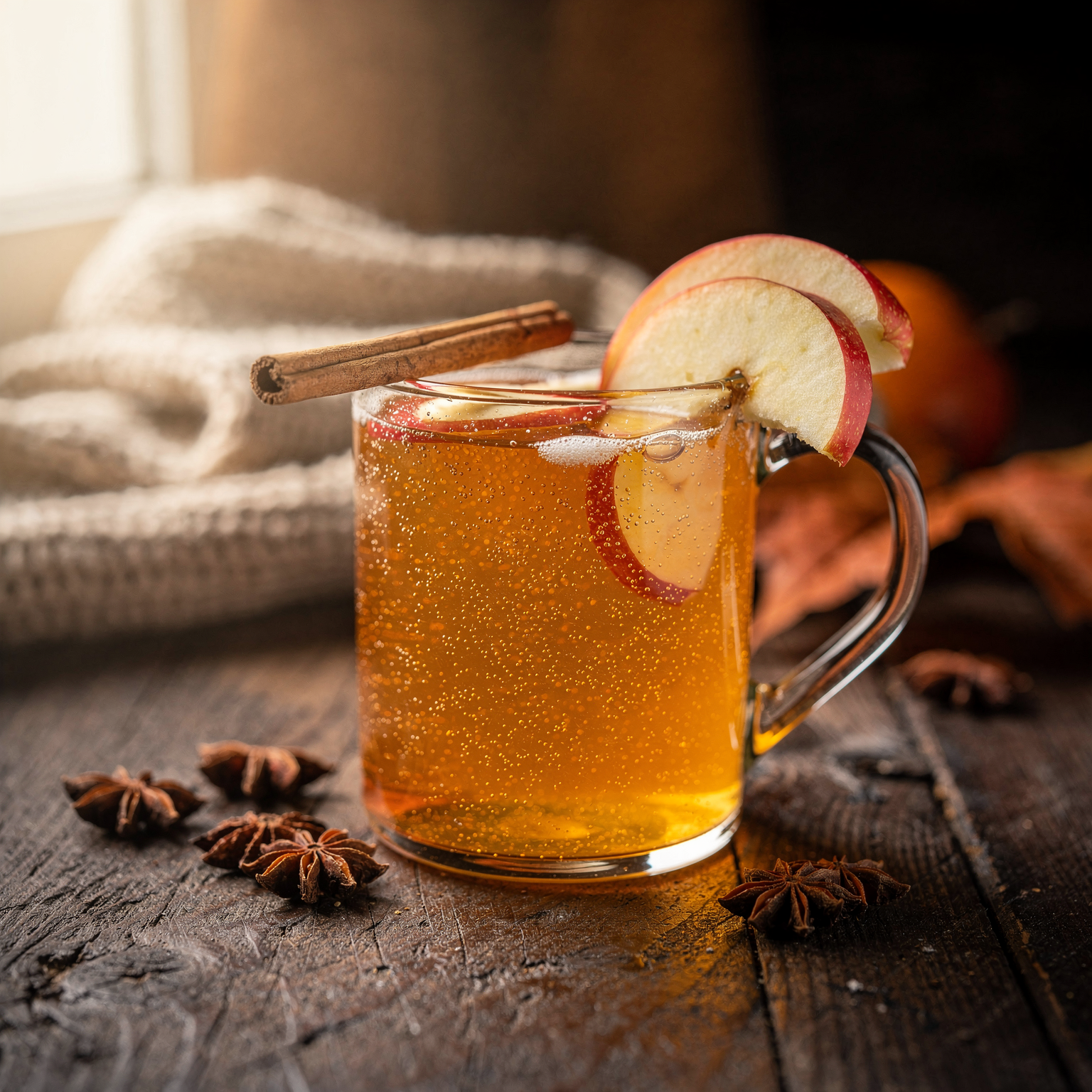 Wasserkefir mit Apfel und Zimt