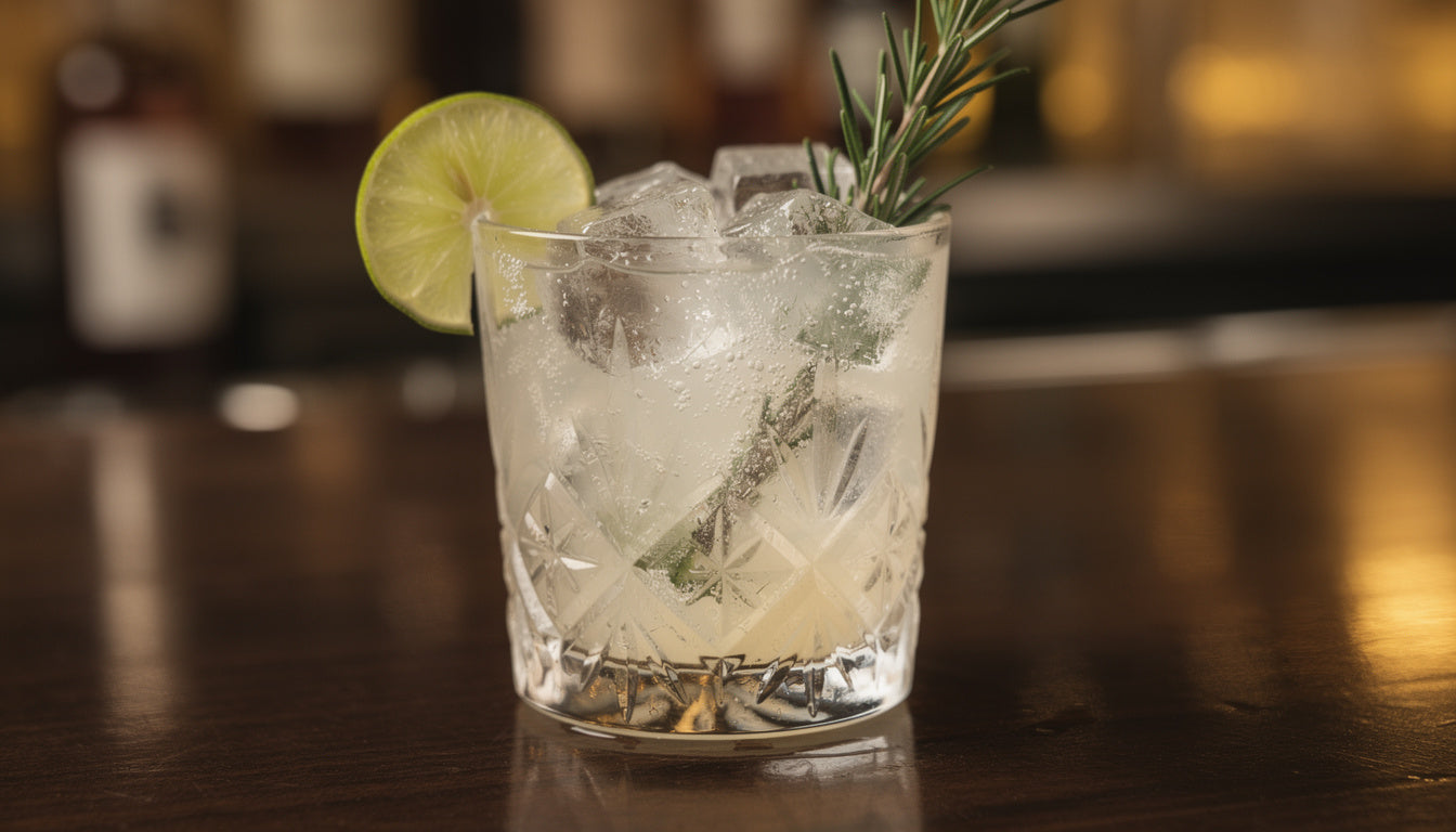 Wasserkefir-Gin-Tonic mit Limette