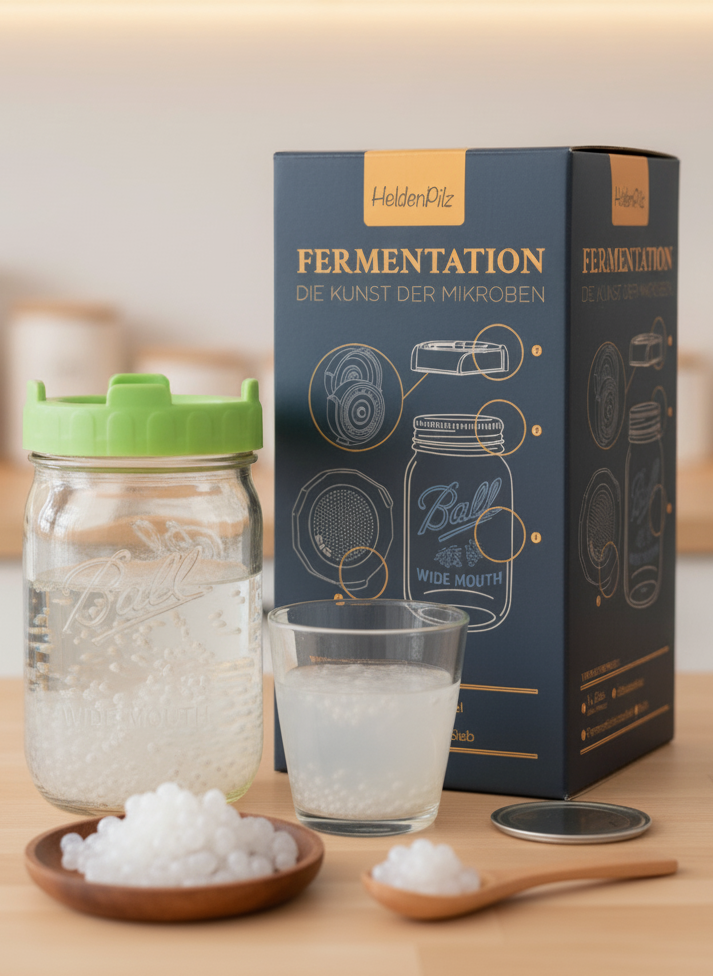 Fermentationsglas– Für Wasserkefir, Milchkefir & Mikroben-Magie