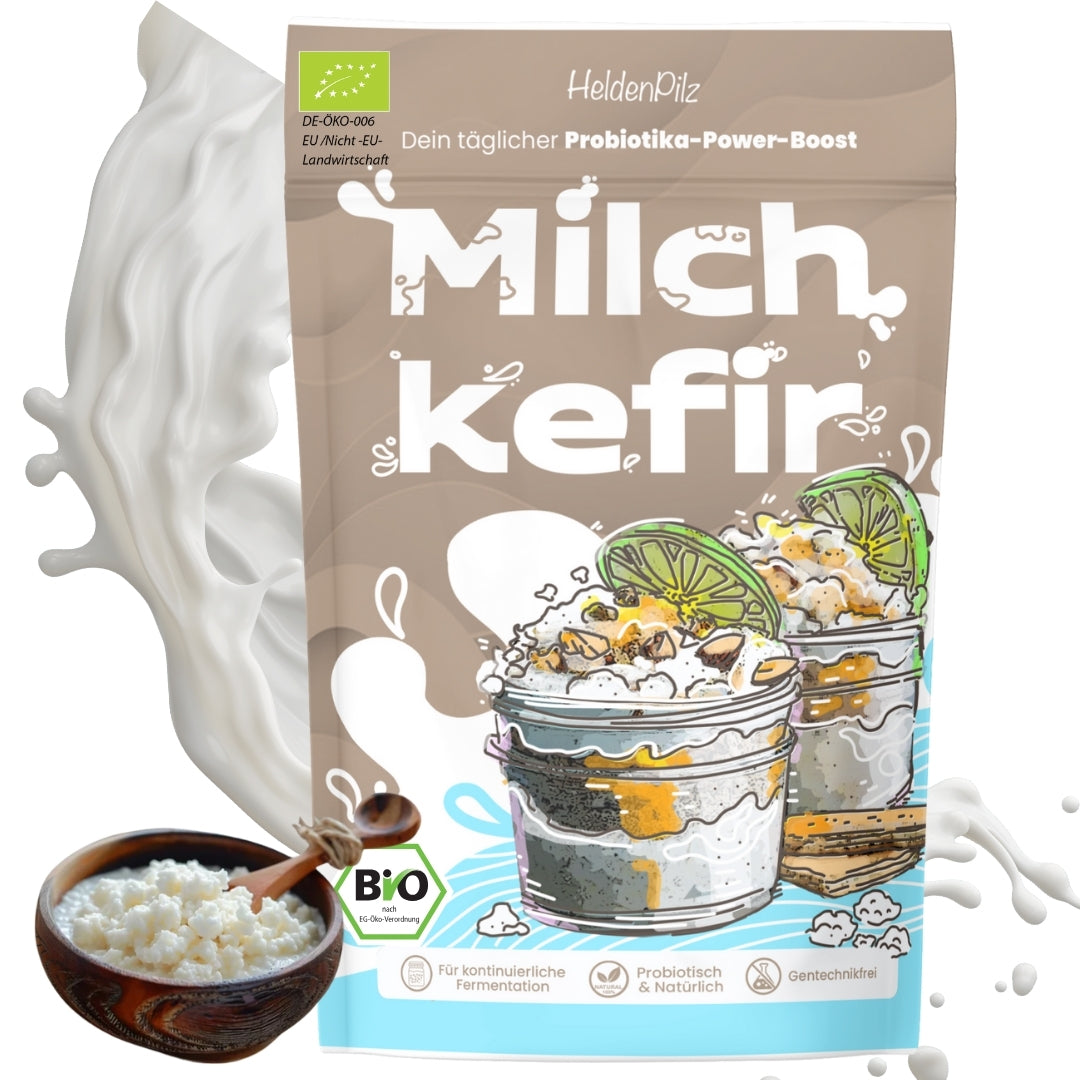 BIO Milchkefir Starterkultur – 100% lebende Kefirknollen für unendliche Milchkefir-Herstellung