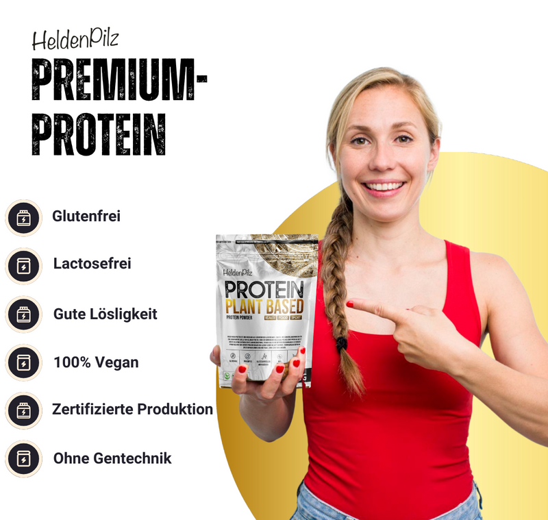 Fermentiertes Proteinpulver – Pflanzliches Eiweiß aus fermentierter Erbse – Vegan, laktosefrei, glutenfrei, 100% natürlich – 600g