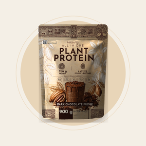 HeldenPilz All-in-One Plant Protein Dark Chocolate Fudge, 900 g Beutel