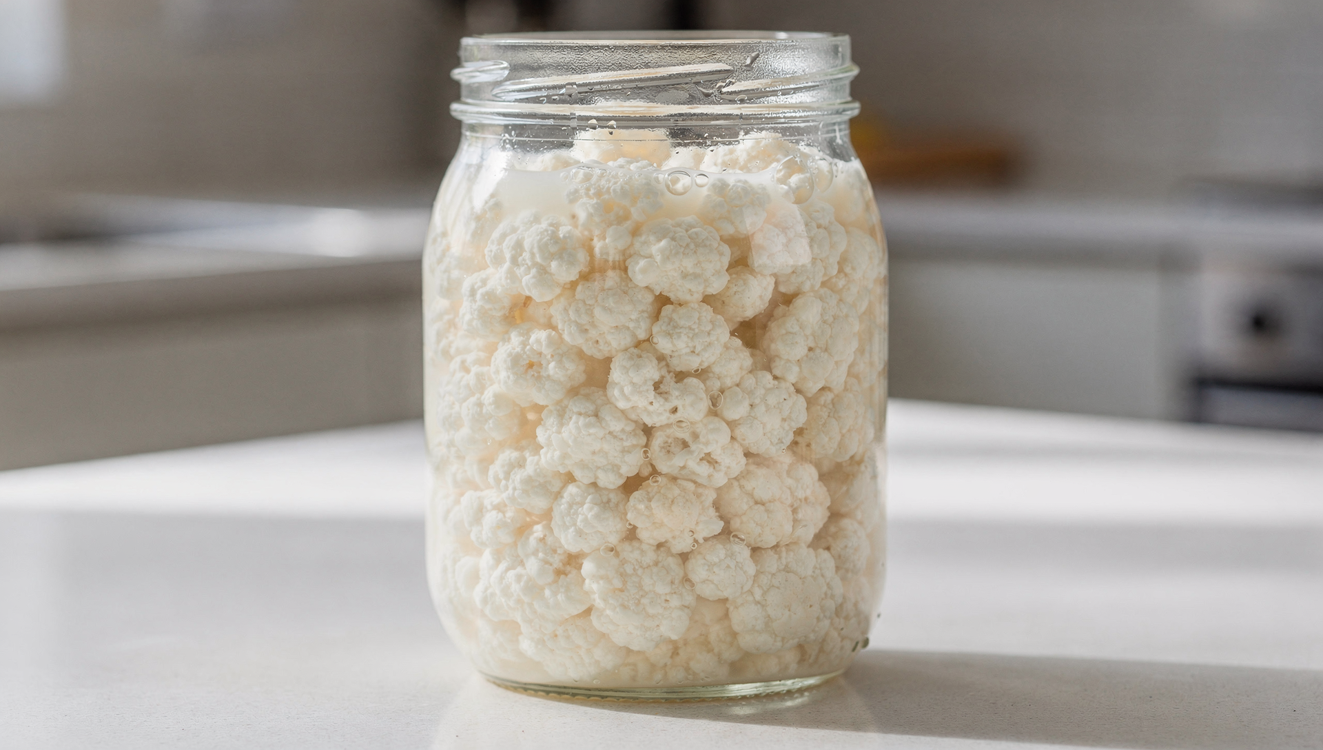 Gesunde Milchkefir Knollen die sich vermehren