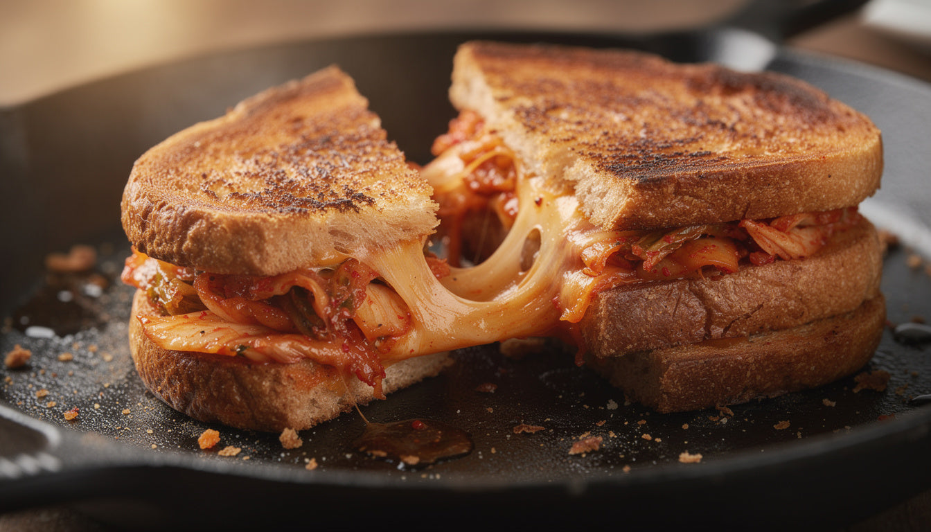 Kimchi-Grilled-Cheese: Das ultimative Käse-Sandwich