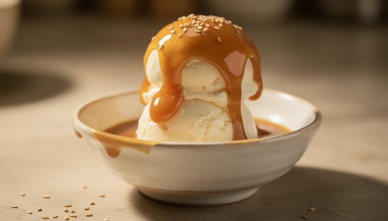 Miso-Karamell: Süß-salzige Dessert-Sauce in 15 Minuten