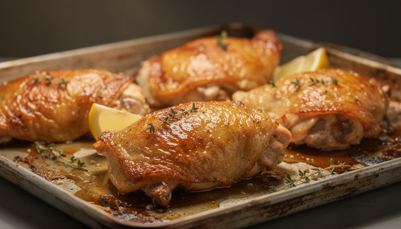 Shio-Koji-Hähnchen: Butterzart und karamellisiert aus dem Ofen