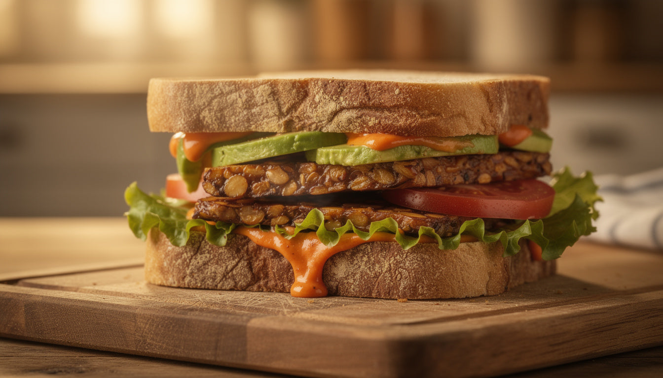 Tempeh-Sandwich mit Avocado: Das beste vegane Sandwich