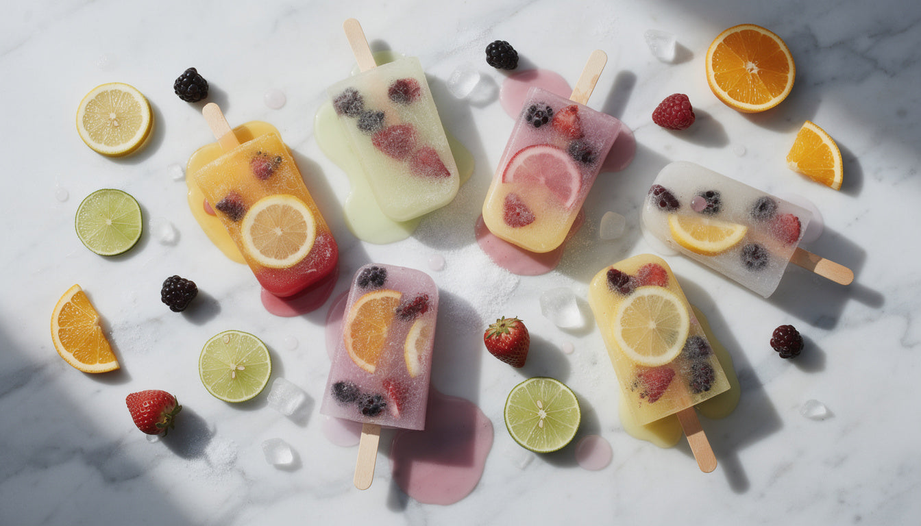 Wasserkefir-Eis am Stiel: Probiotisches Fruchteis