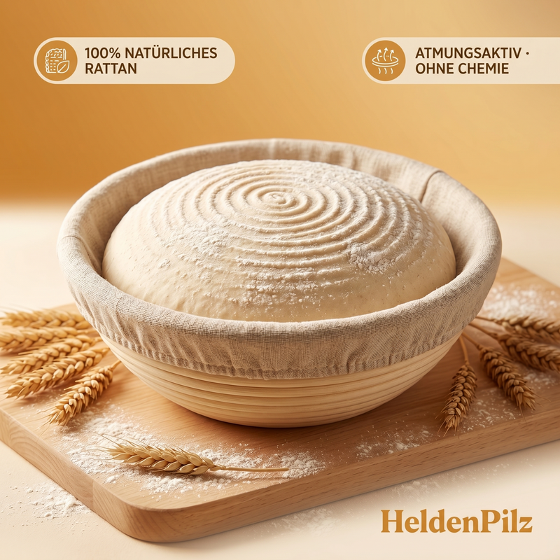 HeldenPilz Brotback-Set – Gärkorb Hero