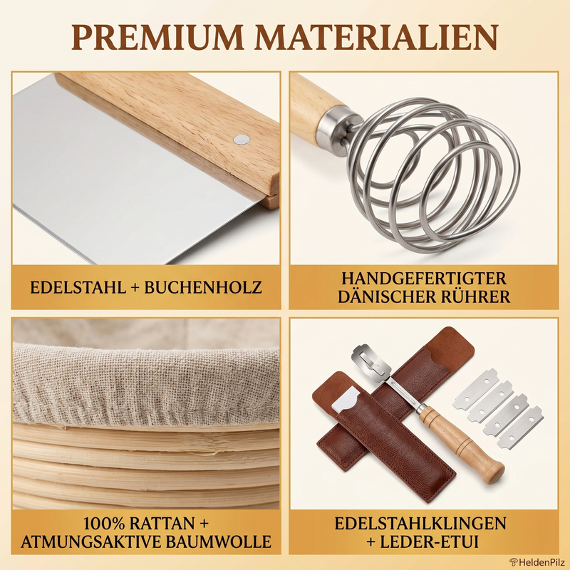HeldenPilz Brotback-Set – Materialien