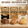 Sauerteig Komplett-Set 3 Sorten Roggen Dinkel Weizen