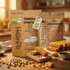 BIO Tempeh Komplett-Set: Tempeh-Starterkultur und BIO Sojabohnen mit frisch zubereitetem Tempeh