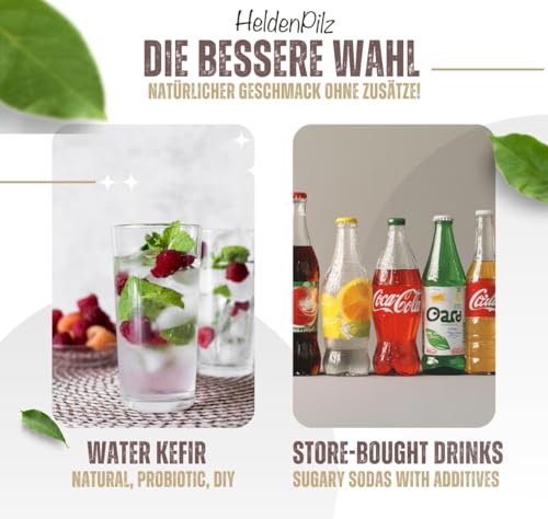 Fertiger Wasserkefir im Glas