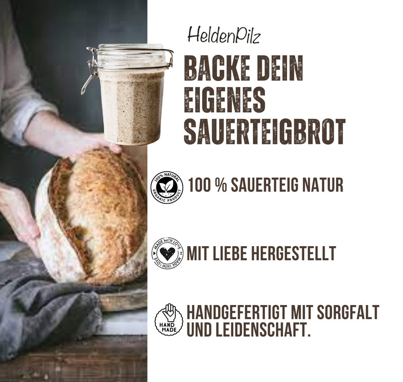 BIO Sauerteig Set mit Gärglas (600ml)