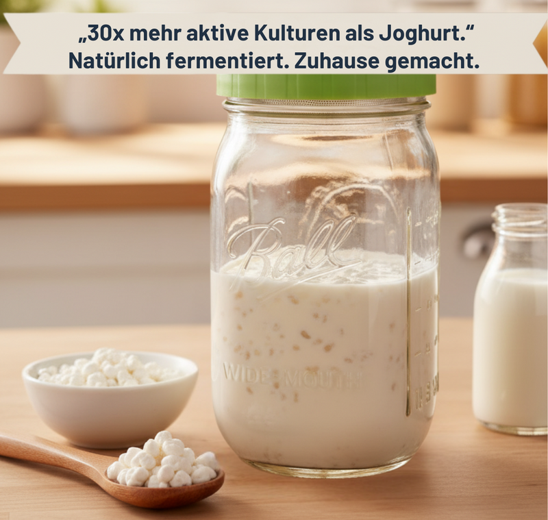 Fermentationsglas– Für Wasserkefir, Milchkefir & Mikroben-Magie