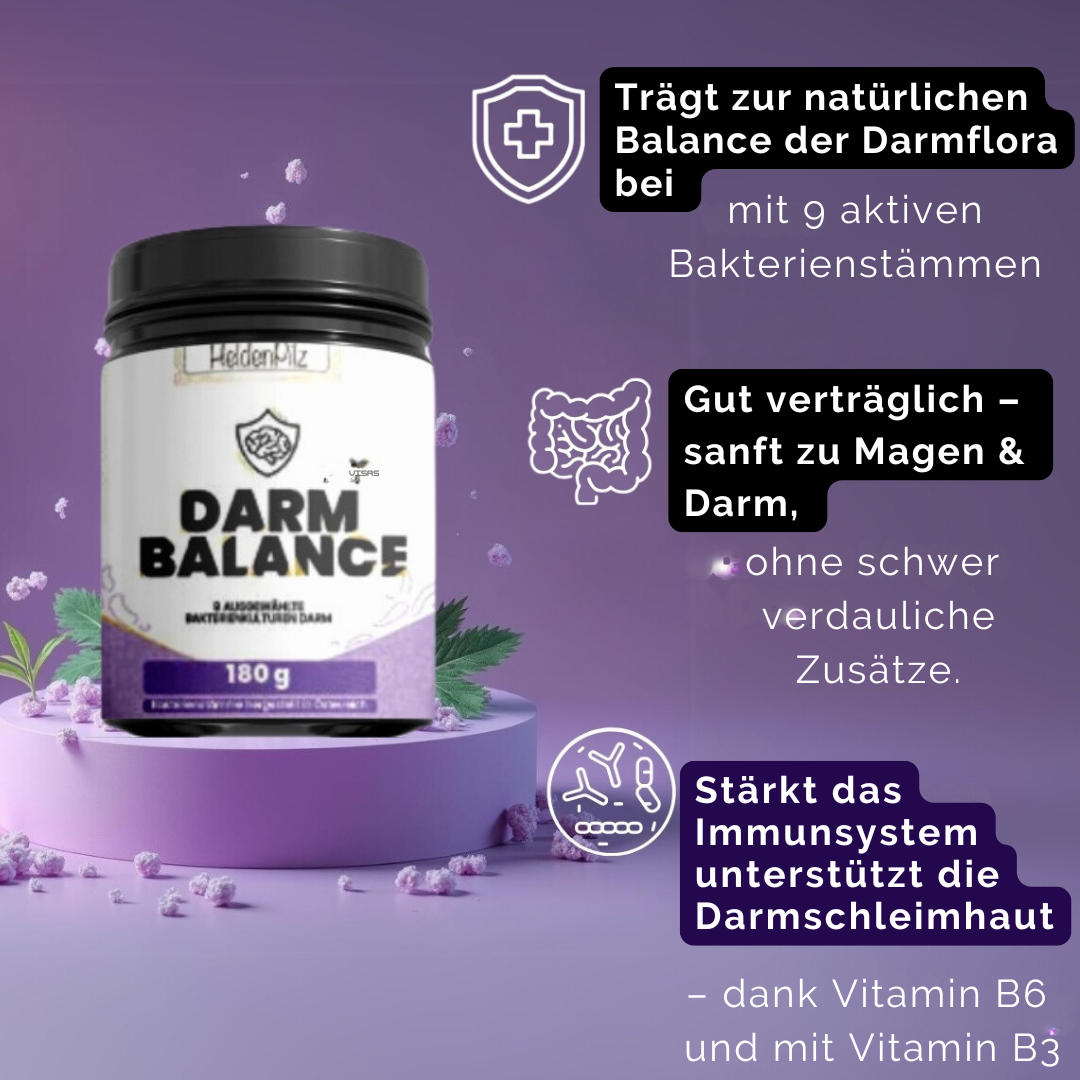 DARM Balance – Natürliches Gleichgewicht für Deine Darmgesundheit | Premium-Supplement für ein harmonisches Bauchgefühl