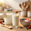 Selbstgemachter Milchkefir im Glas — Küchen-Lifestyle