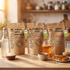 HeldenPilz Vegan-Bundle: BIO Wasserkefir Kristalle, BIO Kombucha Scoby und BIO Tempeh Starter in der Küche